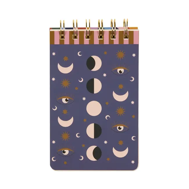 A Dopo Twin Wire Notepad -  Moon Phases