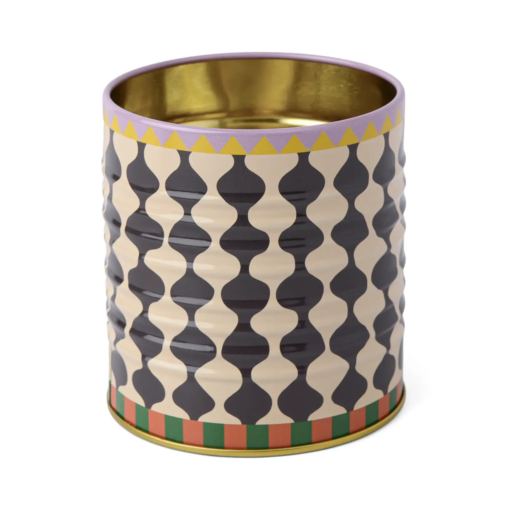 A Dopo Storage Tin -  White Wavy