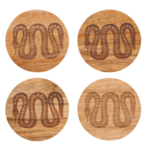 Engraved Coaster Set (4) Olympus