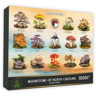 Highland Creek Puzzles Mushrooms of NC Puzzle - 1000 Piece
