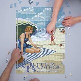 Lantern Press Outer Banks Puzzle - 1000 Piece