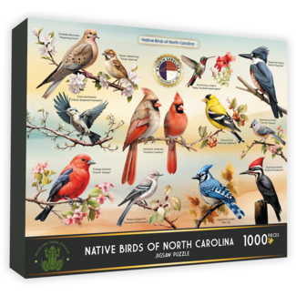 Highland Creek Puzzles Native Birds of NC Puzzle - 1000 Piece