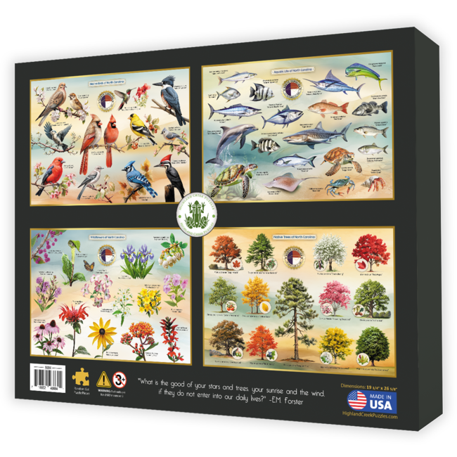 Highland Creek Puzzles Coastal Birds of NC Puzzle - 1000 Piece