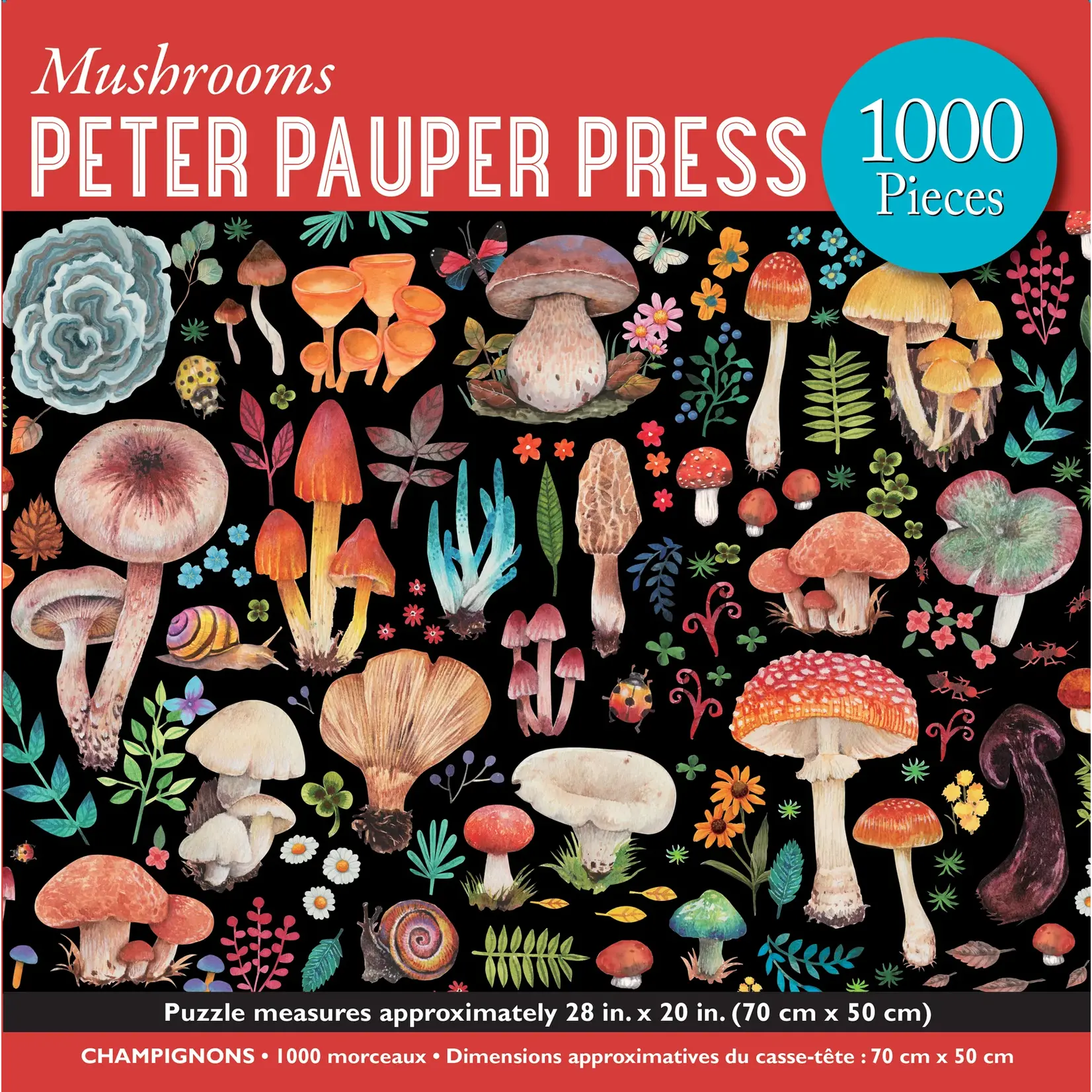 Peter Pauper Mushrooms Puzzle - 1000 Piece