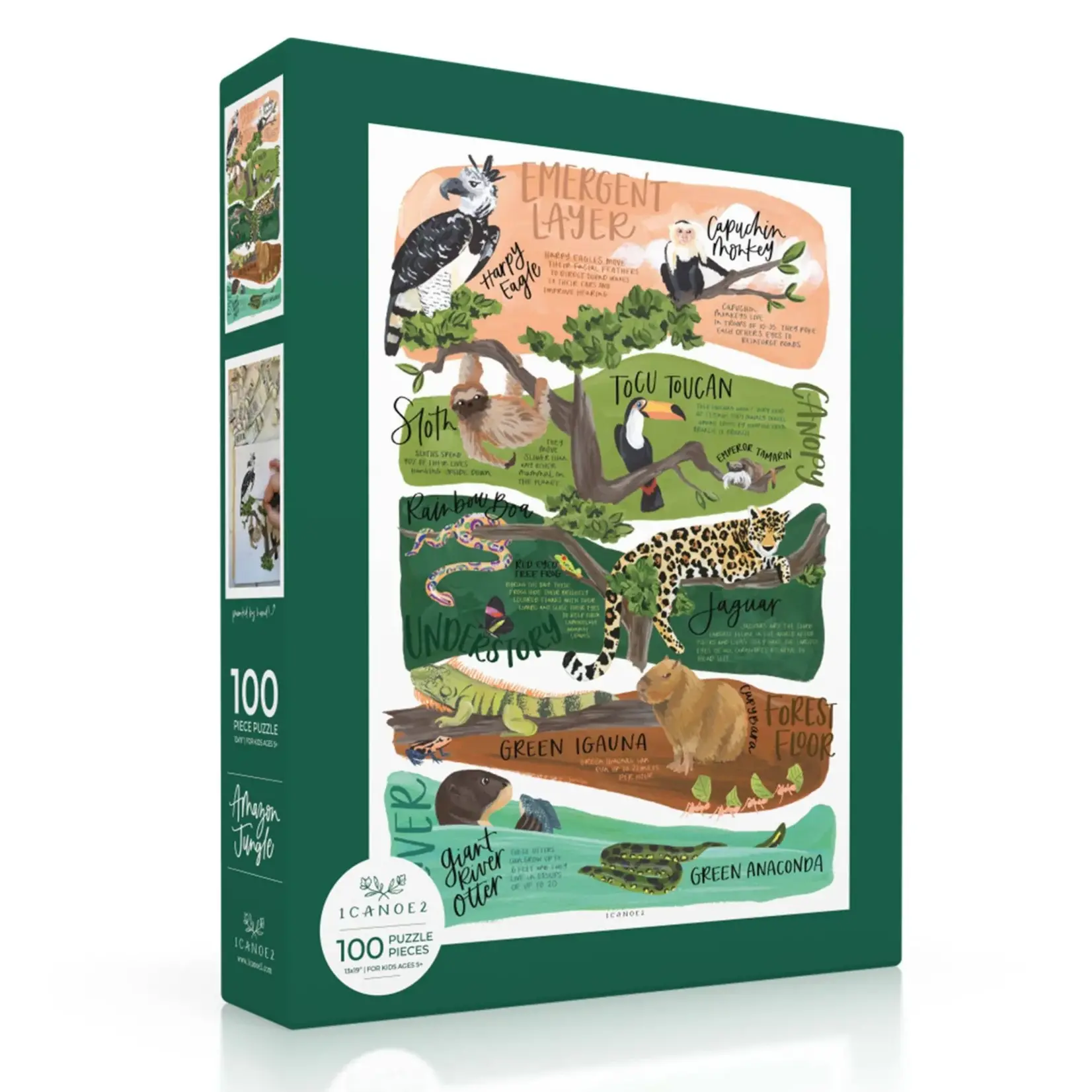 Kids Amazon Jungle Puzzle  - 100 Piece