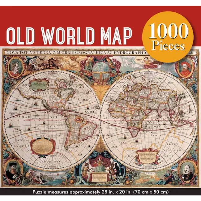 Peter Pauper Old World Map Puzzle - 1000 Piece