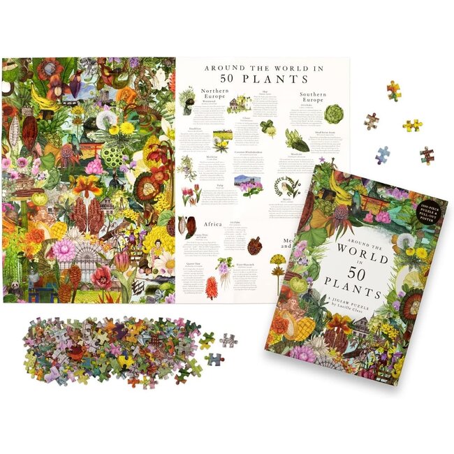 Around the World in 50 Plants Puzzle - 1000 Piece