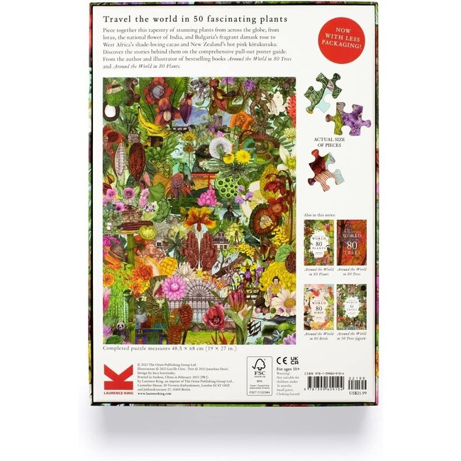 Around the World in 50 Plants Puzzle - 1000 Piece