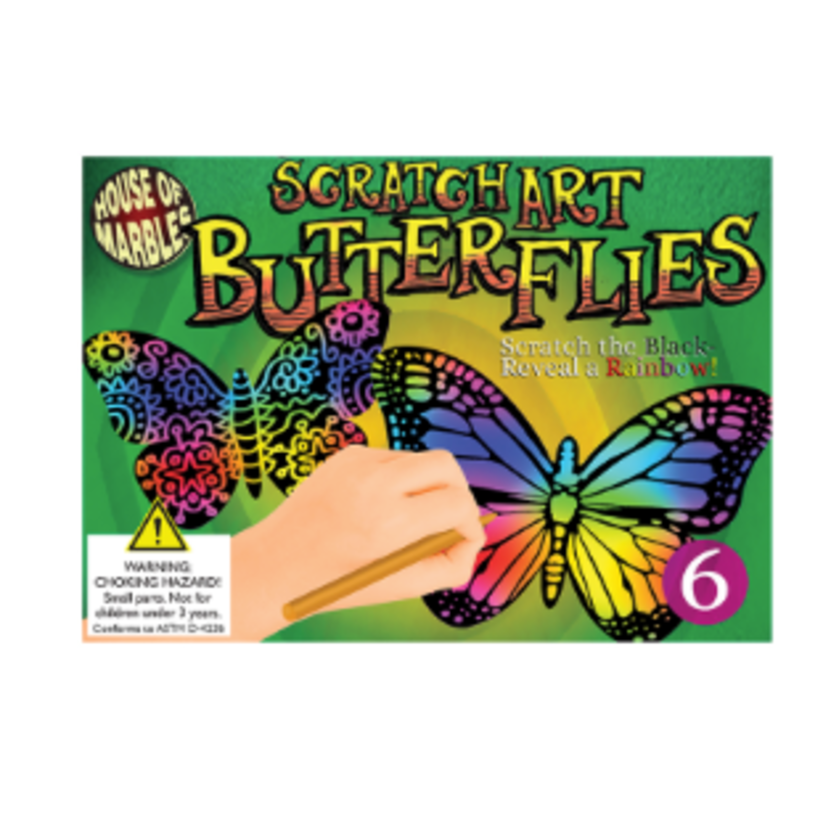 Scratch Art Butterflies
