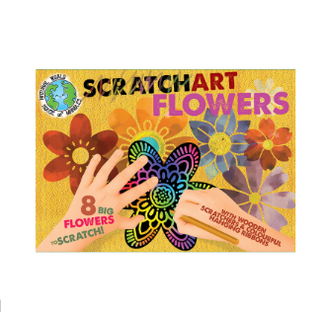 Scratch Art Flowers