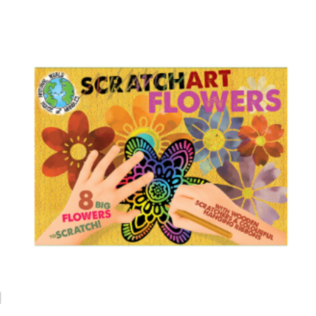 Scratch Art Flowers