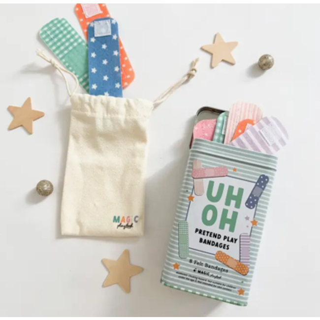 Pretend Play Bandages and Bandaid Tin