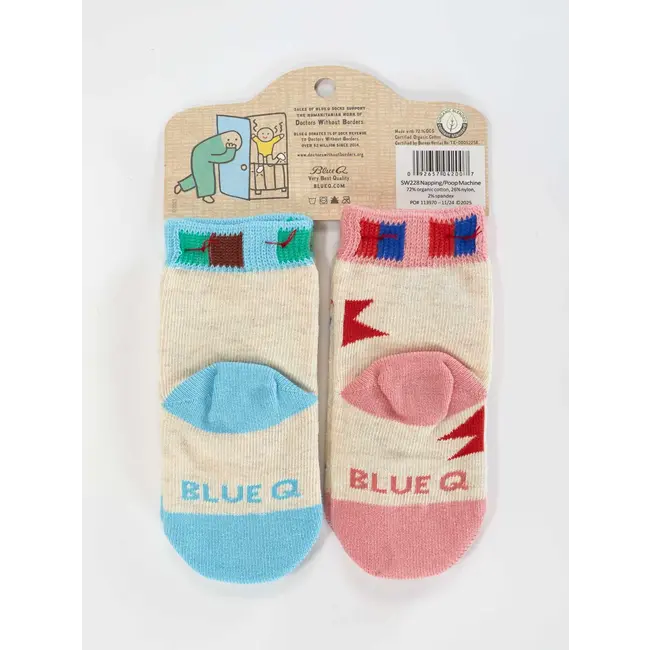 Baby Socks - Napping? In This Economy?/Poop Machine