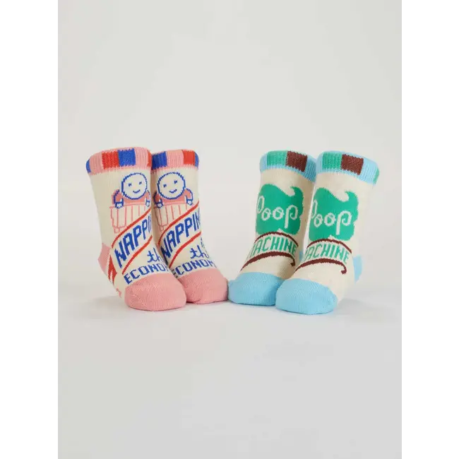 Baby Socks - Napping? In This Economy?/Poop Machine