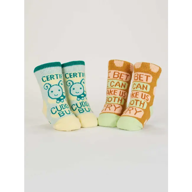 Baby Socks - Certified Cuddle Bug/I Bet I Can Make Us Both Cry