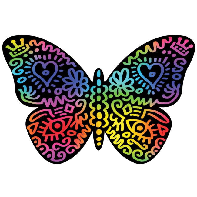 Scratch Art Butterflies