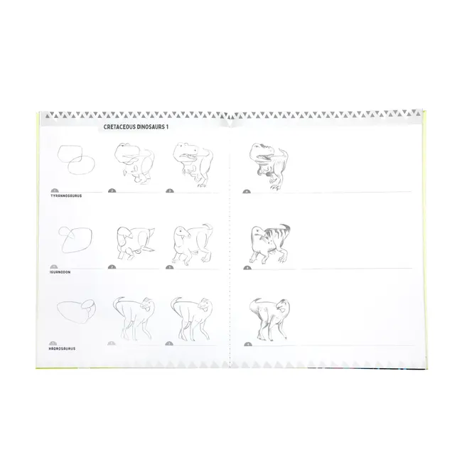 Learn to Draw Dinosaurs w/stickers