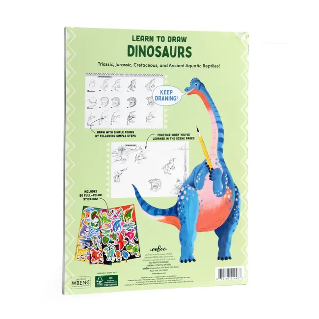 Learn to Draw Dinosaurs w/stickers