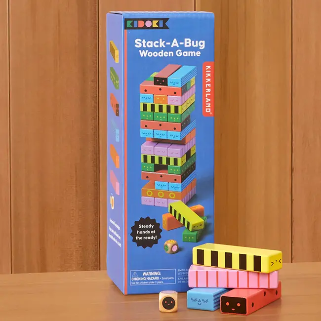 Stack-a-Bug Wooden Game