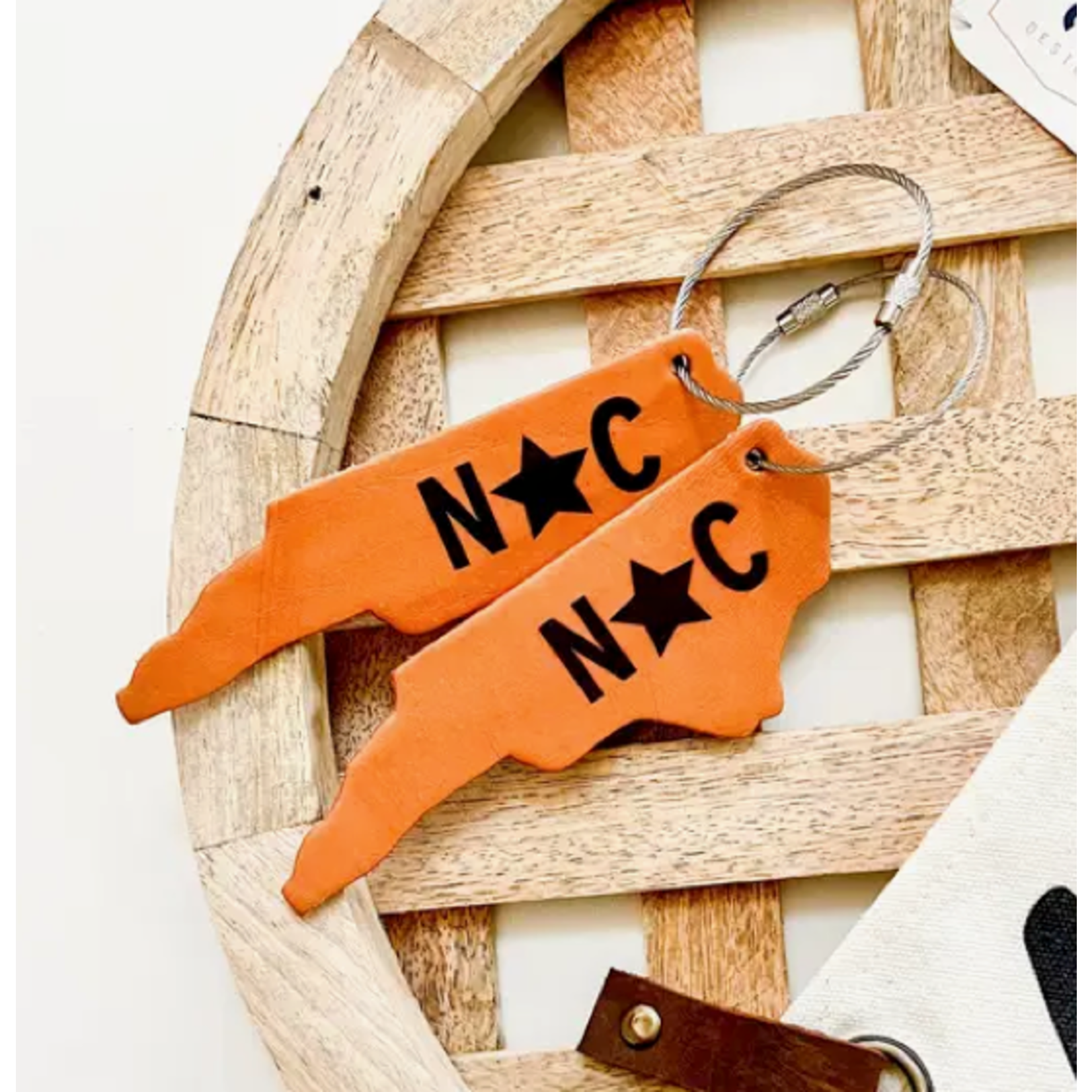 NC Map Keychain