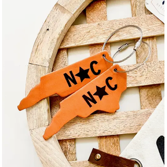 Mae Designs NC Map Keychain