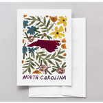 North Carolina American Gouache Card