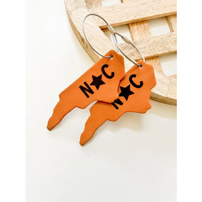 Mae Designs NC Map Keychain
