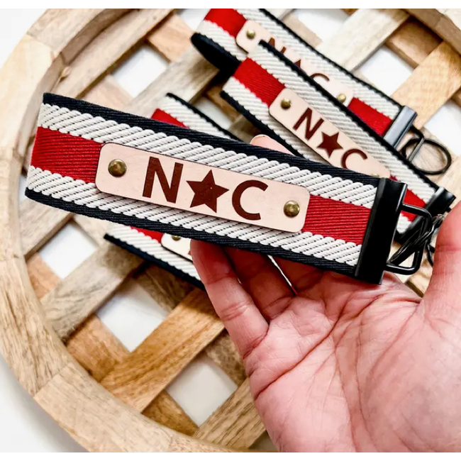 Mae Designs NC Wristlet Keychain
