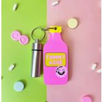 Tummy Hurts Mirror + Pill Case Keychain