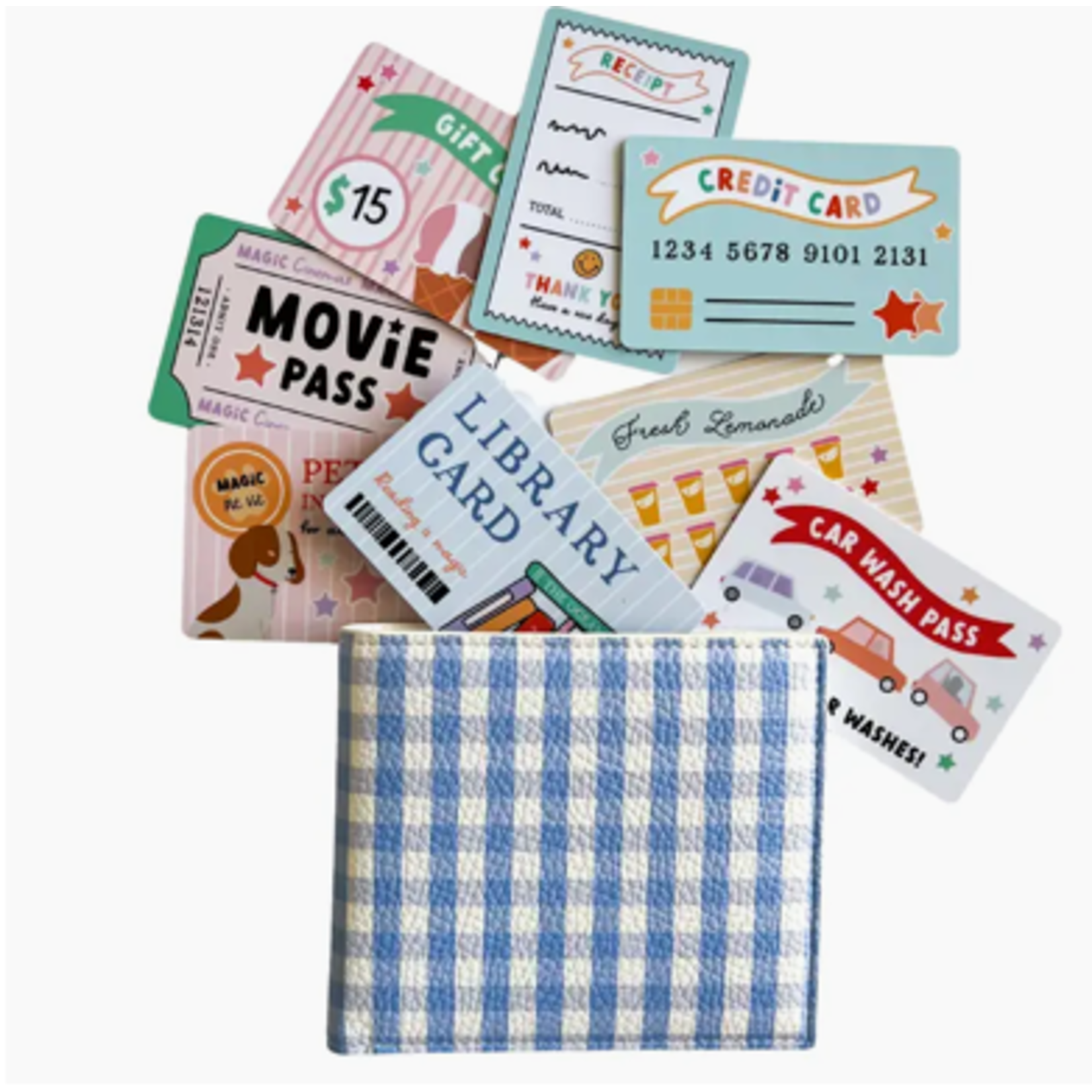 Pretend Play Wallet & Credit Card Set