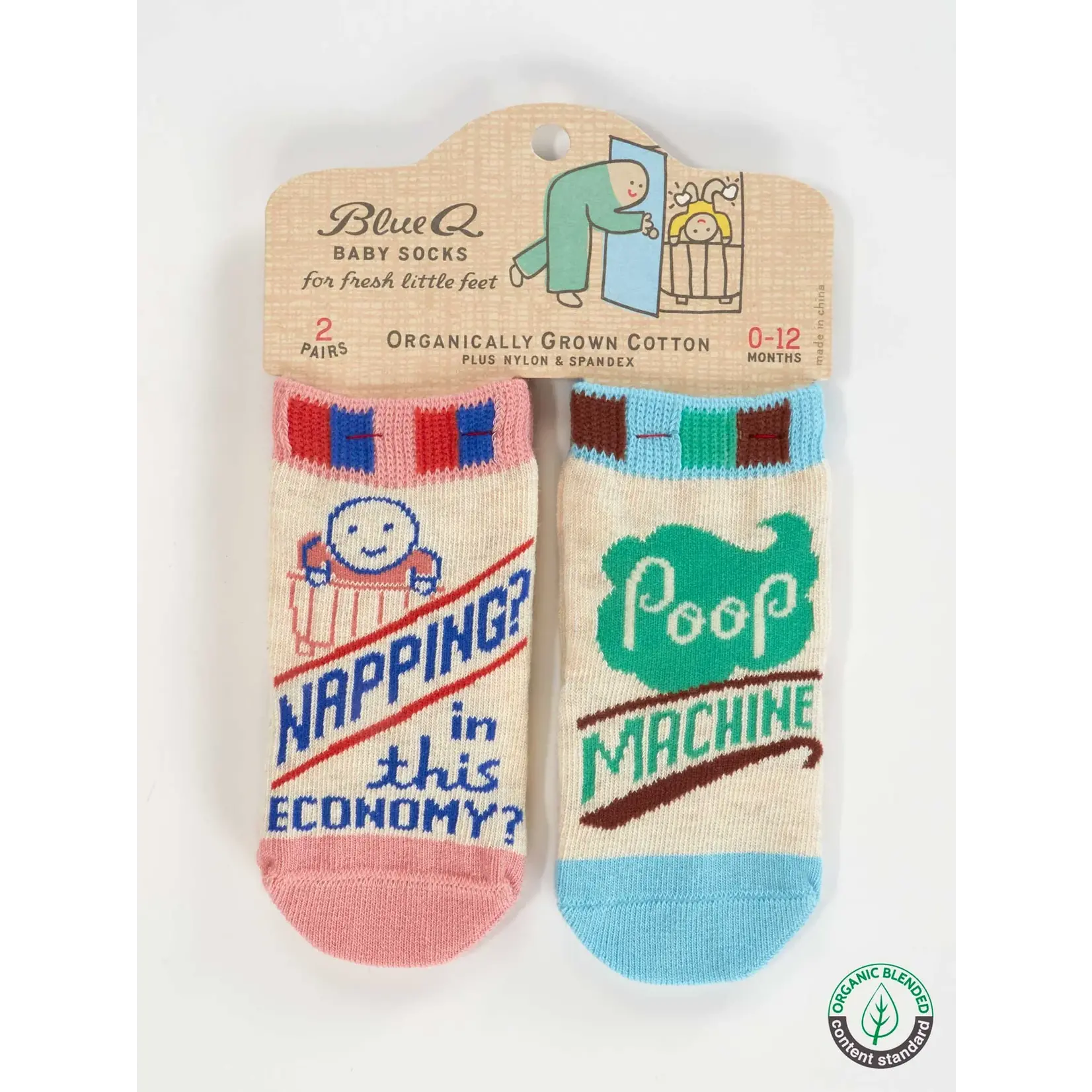 Baby Socks - Napping? In This Economy?/Poop Machine