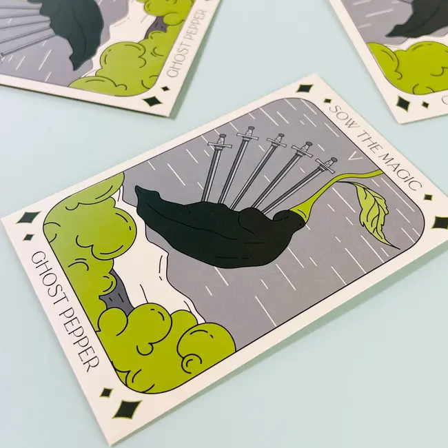 Sow the Magic Tarot Garden + Gift Seed Packet - Ghost Pepper