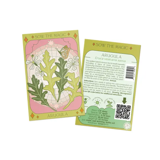 Sow the Magic Tarot Garden + Gift Seed Packet - Arugula