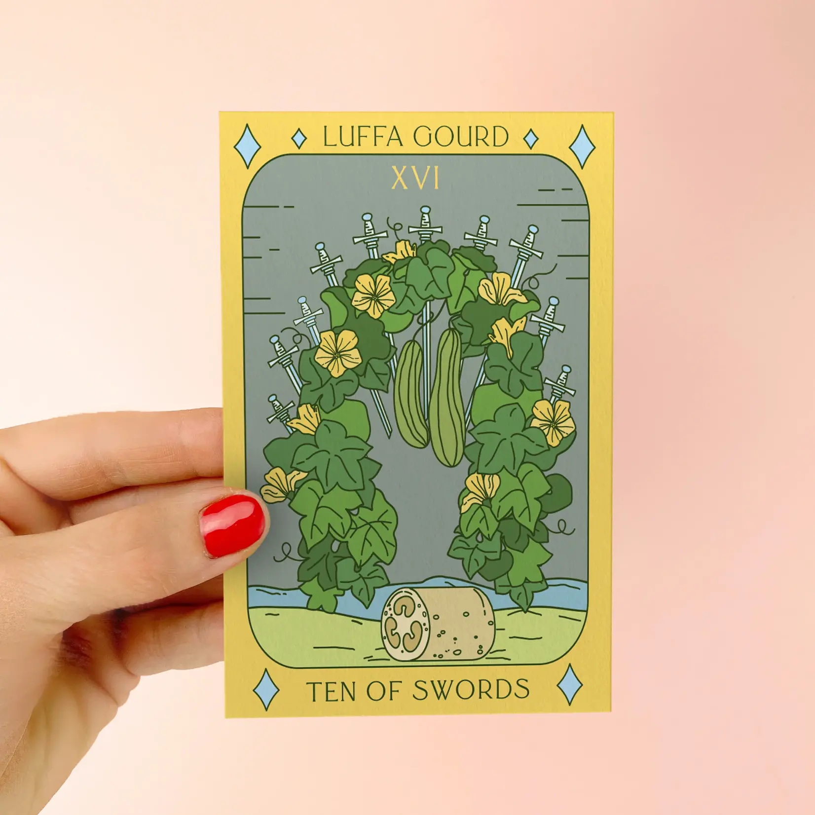 Tarot Garden + Gift Seed Packet - Luffa Gourd