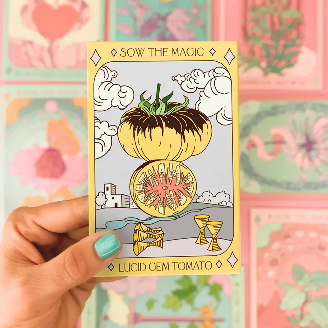 Sow the Magic Tarot Garden + Gift Seed Packet - Lucid Gem Tomato