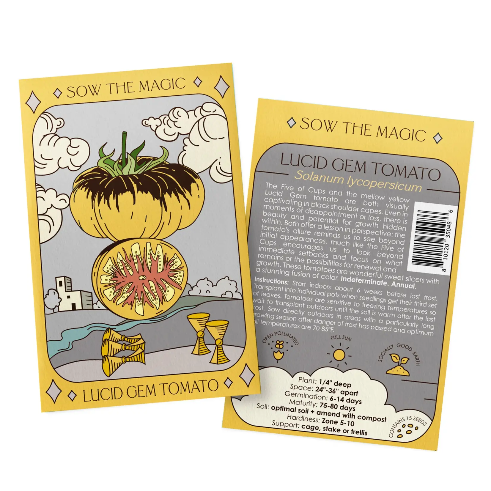 Tarot Garden + Gift Seed Packet - Lucid Gem Tomato