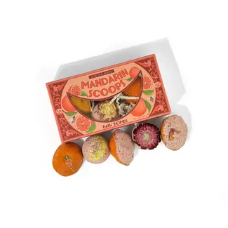 Sow the Magic Mandarin Scoops Bath Bomb Gift Set - Rose Botanicals