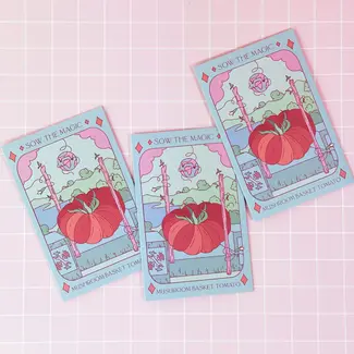 Sow the Magic Tarot Garden + Gift Seed Packet - Mushroom Basket Tomato