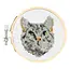 Mini Cross Stitch Embroidery Kit - Cat