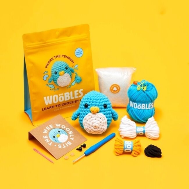 Woobles Beginner Crochet Kit - Pierre Penguin