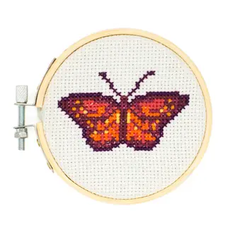 Mini Cross Stitch Embroidery Kit - Butterfly