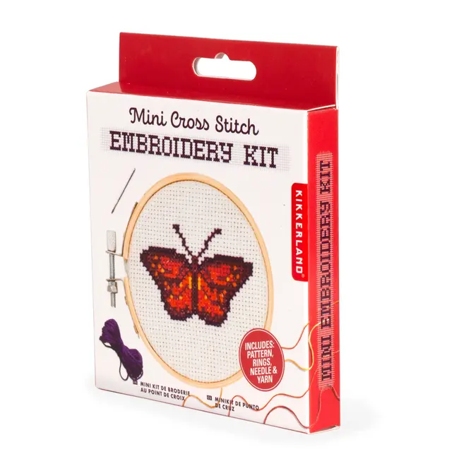 Mini Cross Stitch Embroidery Kit - Butterfly