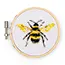 Mini Cross Stitch Embroidery Kit - Bee