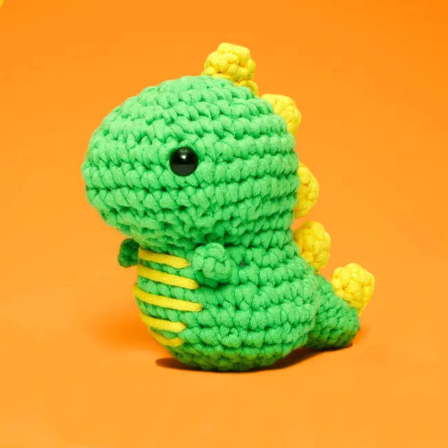 The Woobles Woobles Beginner Crochet Kit - Fred Dinosaur