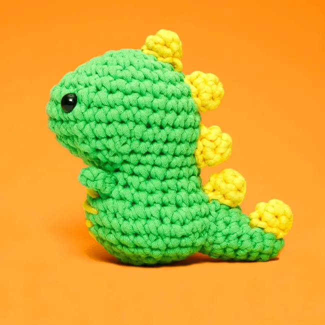 The Woobles Woobles Beginner Crochet Kit - Fred Dinosaur