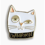 Whatever Cat Enamel Pin