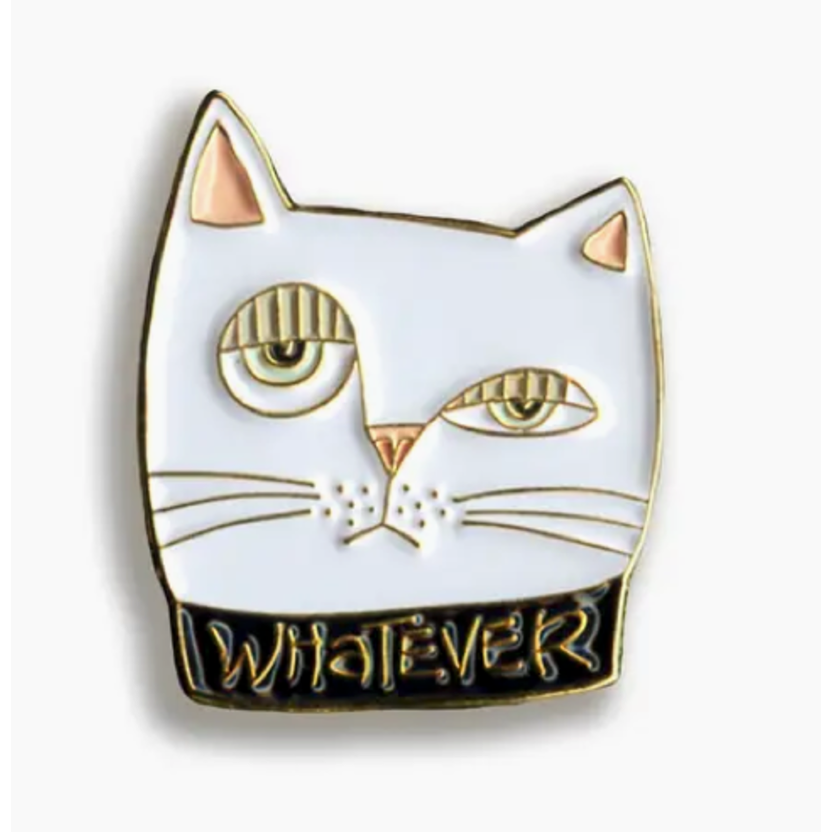 Whatever Cat Enamel Pin