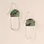 Modern Stone Chandelier Earrings - African Turquoise + Silver