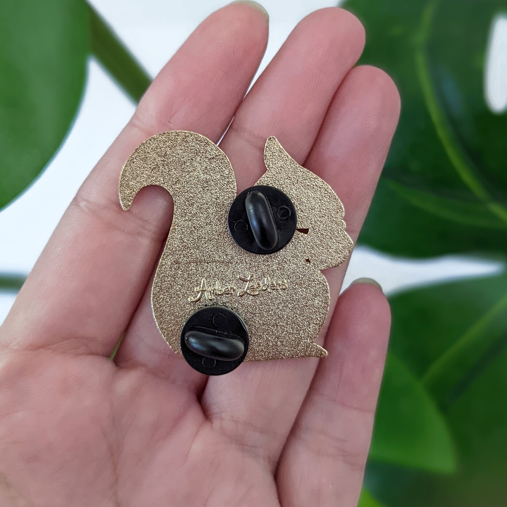 Enamel Pin - White Squirrel