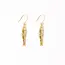 Sally Fish Dimensional Brass Earrings
